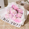 【给你的星辰大海！布达佩斯之恋网红花束】11朵玫瑰寓意一生一世，碎冰蓝玫瑰，气味芳香，触感逼真，可长久保存，高端大气，送礼方便有面子！七夕情人节礼物，送女友闺蜜必备香皂花成品七夕 商品缩略图3