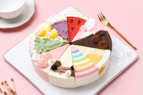 梦幻十拼慕斯蛋糕（8寸10块）