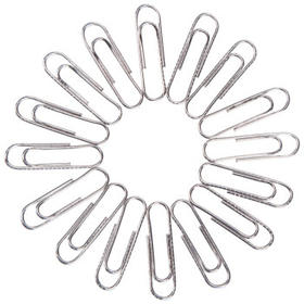 齐心(Comix)回形针/曲别针 镀镍金属 3#150枚 B3508