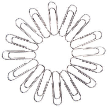 齐心(Comix)回形针/曲别针 镀镍金属 3#150枚 B3508 商品图0