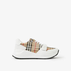 BURBERRY 巴宝莉 男士格纹皮革休闲运动鞋 格子 8070838 A1464