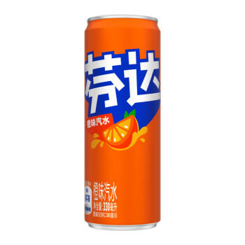 可口可乐（Coca-Cola）芬达Fanta 橙味汽水摩登罐碳酸饮料330ml*24罐 包装随机发 商品图3