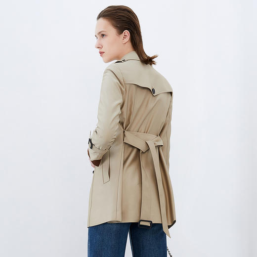 EITIE爱特爱秋季新款中长款简约大气风衣7504206 商品图4