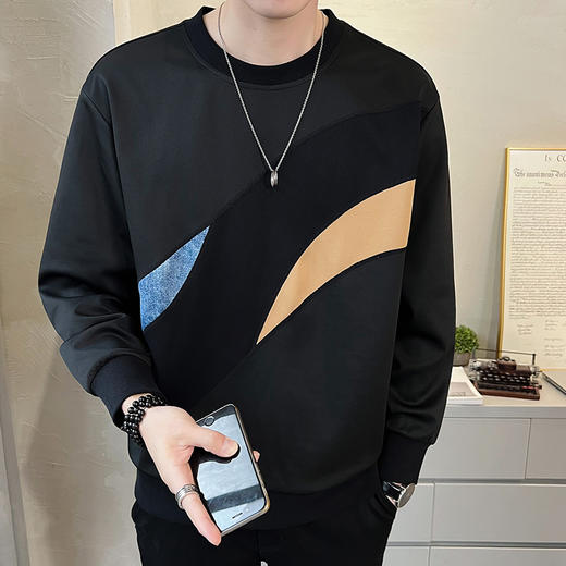 【一口价】【新款DPJ】大依优型大码长袖卫衣加肥加大肥佬休闲宽松透气上衣秋装打底男士胖子 商品图5