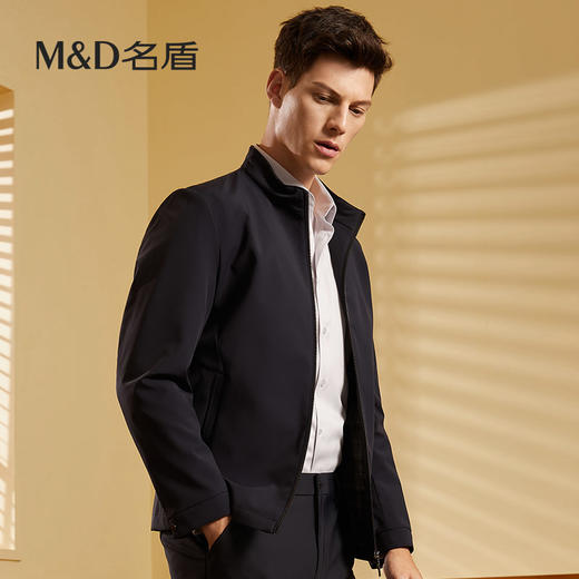 【三防面料】MD名盾男休闲夹克立领四面弹秋季商务行政外套91565 商品图2