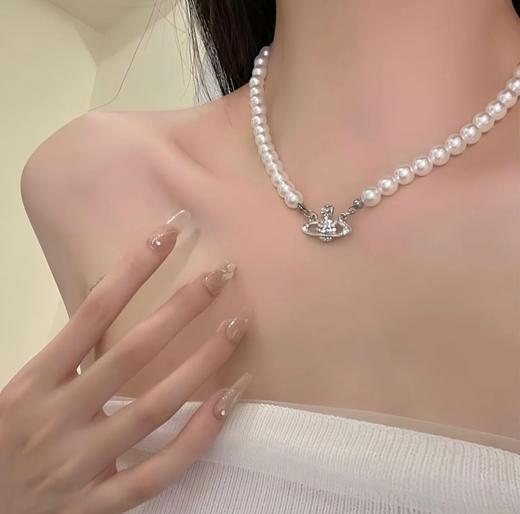 七夕礼物！送女友！！Viv*enne We*twood西太后珍珠锁骨项链 + 珍珠手链 商品图2