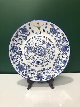 青花瓷盖浇饭、炒面盘子中国兰州拉面 30个起包邮包破损送货到家