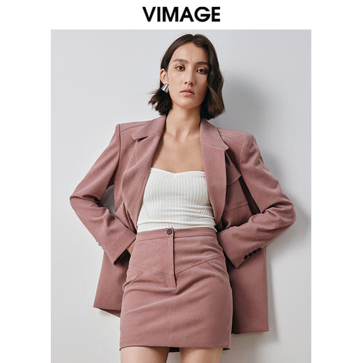 VIMAGE纬漫纪秋季新款气质帅气职业百搭显瘦西装外套V2003610 商品图2