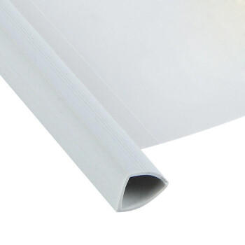 天章 （TANGO）抽杆夹10mm宽10个装拉杆夹透明白包书皮封面保护套加厚A4报告资料简历学习资料试卷纸夹办公用品 商品图0