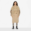 BURBERRY 巴宝莉 女士棉质嘎巴甸 Trench 风衣 卡其色 8073541 A1366 商品缩略图1