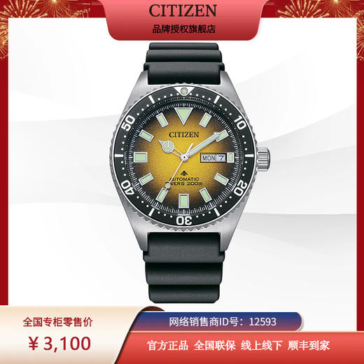 西铁城/CITIZEN机械表PU橡胶表带200米星期日历NY0120-01X 商品图13