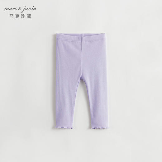 马克珍妮秋装女童木耳边弹力针织打底裤231891 商品图2