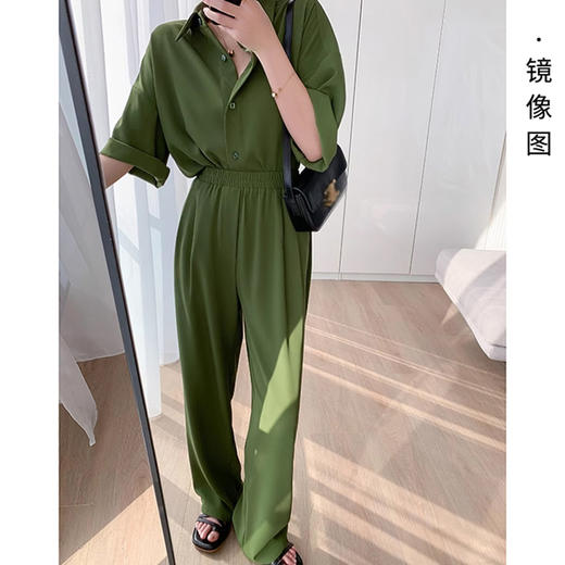 裁缝学苑AS81 落肩中袖衬衫纸样阔腿裤套装衬衣裤子打版裁剪样板 商品图1