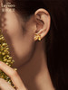 【Leysen莱绅通灵】A2F丨传世金秘境 999足金黄金钻石耳钉(货号:MJ12218ER) 商品缩略图4