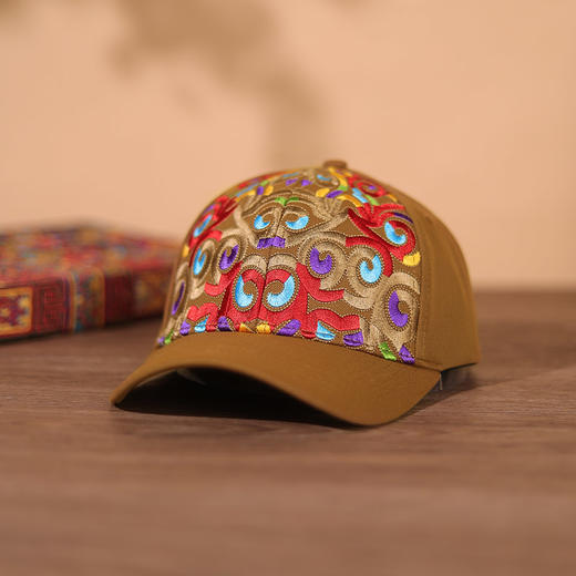 仰望绣花鸭舌帽 | 藏族特色刺绣|现货加急发 商品图2