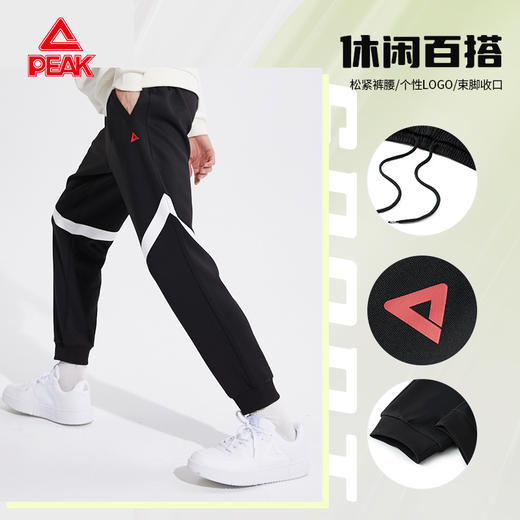 匹克2023秋季新款篮球训练系列男款针织长裤DF333261 商品图4