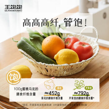 王饱饱 蜜桃乌龙烘焙即食燕麦片水果麦片早餐麦片干吃即食代餐麦片460g 商品图2