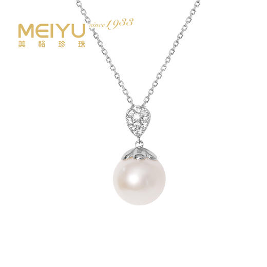 美裕 银925淡水珍珠吊坠（不含链） 11-12mm白 106577 商品图0