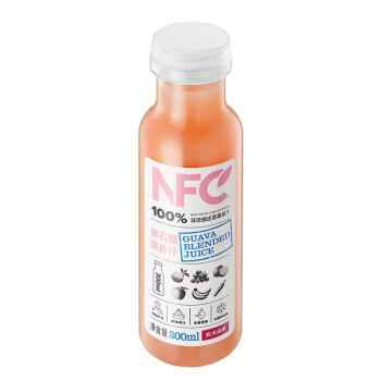 农夫山泉100%纯果汁NFC番石榴(芭乐)混合汁300ml*10瓶饮料礼盒 商品图3