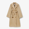 BURBERRY 巴宝莉 女士棉质嘎巴甸 Trench 风衣 卡其色 8073541 A1366 商品缩略图0