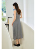NEELLY纳俪商场同款黑白条纹吊带连衣裙女2023秋新款休闲显瘦百搭N23074Y04556 商品缩略图3