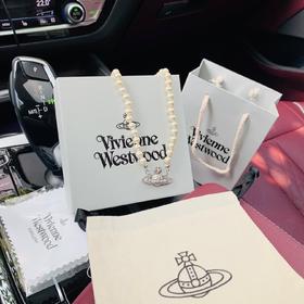 七夕礼物！送女友！！Viv*enne We*twood西太后珍珠锁骨项链 + 珍珠手链