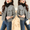 SMZ9454 2023新款秋季小香风高级感别致上衣格子遮肚显瘦时尚短款外套女潮 商品缩略图3