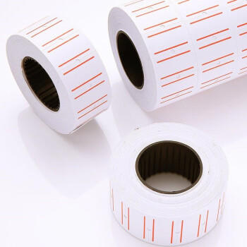 天章 （TANGO）通用单排标价纸21.5*12mm 600张/卷 10卷/筒 打码纸价签纸打价纸 价格标签贴纸打码机标签纸 商品图4