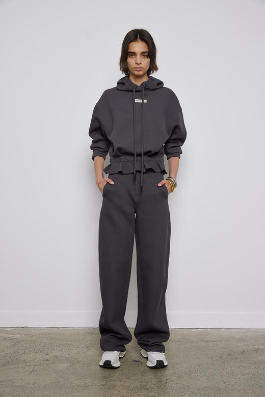 空气层阔腿长裤 商品图0