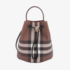 BURBERRY 巴宝莉 女士格纹涂层帆布小号 TB 水桶包 格子 8069655 A8900 商品缩略图0