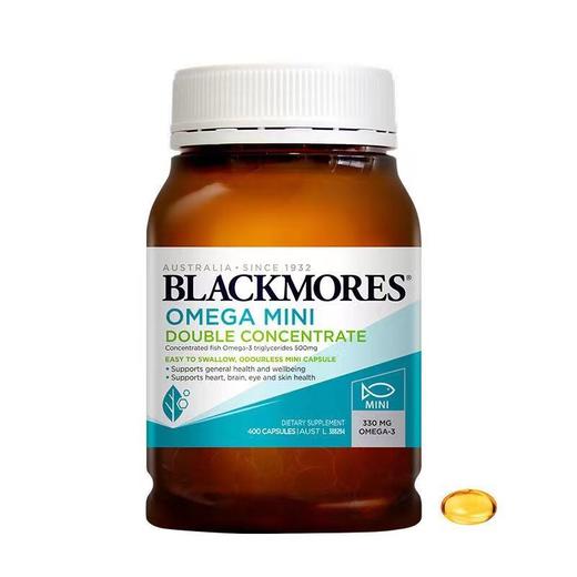 【跨境】澳洲Blackmores 澳佳宝无腥迷你鱼油软胶囊400粒 Omega3 商品图1