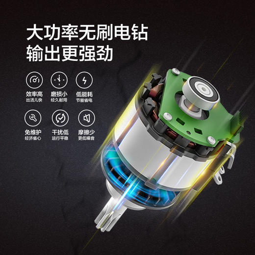 威克士28mm锂电无刷电锤WU399重工程专用无线充电电捶WU398 商品图1