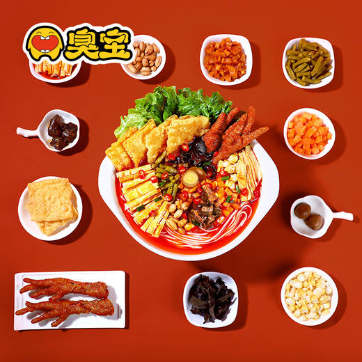 臭宝 螺蛳粉 爆有料大片腐竹柳州螺狮粉广西虎皮鸡爪牛肉浓汤 爆有料487g*4袋（肉多多） 商品图5