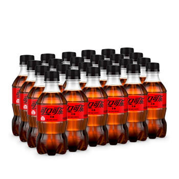 可口可乐 零度 Zero 无糖汽水碳酸饮料 300ml*24瓶 整箱装 商品图0