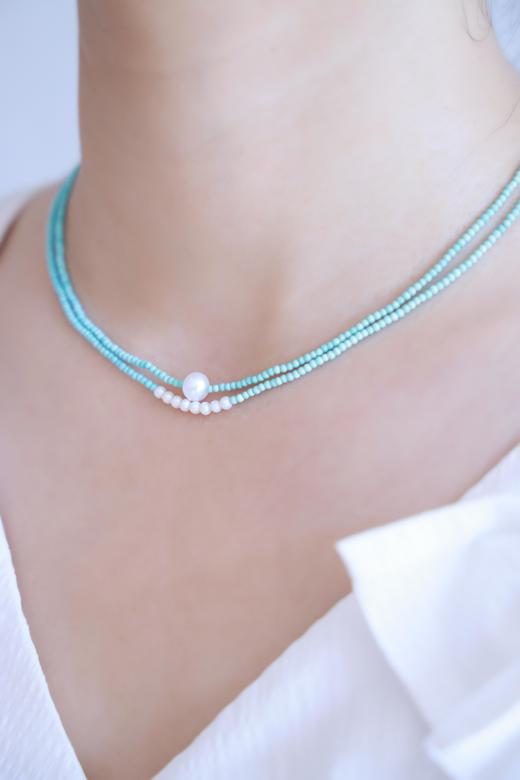 【晴空】蓝松双层项链  ZX230711003 商品图11