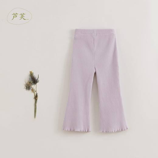 【马克珍妮 芦芙】秋装新款 女童弹力微喇针织打底裤230352 商品图2