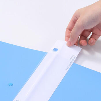 齐心（COMIX）单只A4双强力夹文件夹金属压力夹加厚诗朗诵签约夹板试卷资料夹合同票据收纳办公学习用品EA3002蓝 商品图4