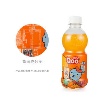 可口可乐（Coca-Cola）美汁源 MinuteMaid 酷儿 Qoo 橙味 果汁饮料 300ml*12瓶 商品图3