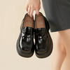 Safiya/索菲娅2023秋季新品 潮流厚底粗跟方头复古英伦JK小皮鞋乐福鞋 SF33112054 商品缩略图0