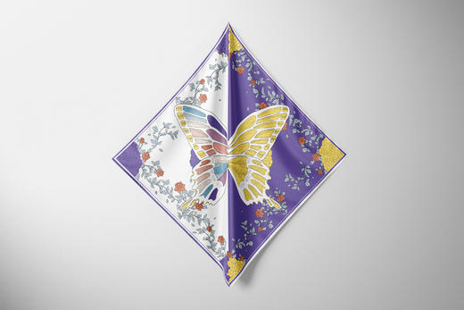 蝶恋花 丝巾逗好文创 商品图0