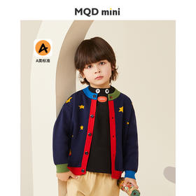 【加厚】【90-140】【MQDmini】MQD马骑顿旗下儿童针织衫外套男童毛衣开衫