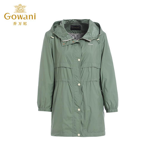 乔万尼秋季新品风衣外套连帽收腰ET3B666 商品图4