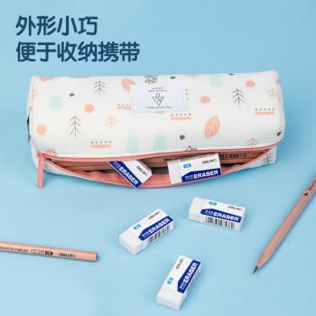 得力（deli）易握铅笔造型白色5块装橡皮擦 真集屑不留痕高颜值精致包装学生暑期文具必备NS783 商品图4