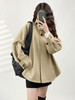 YX【定制17天】斗篷式A字风衣插肩袖外套女2023秋季新款小个子复古时尚短款上衣 商品缩略图2