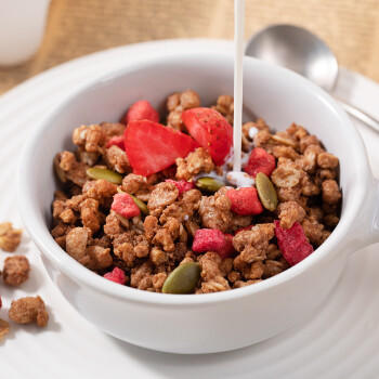 卡乐比（Calbee）即食燕麦片 可可莓水果麦片380g 日本进口非油炸营养早餐代餐零食 商品图1