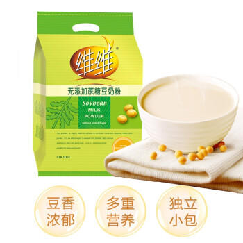 维维无添加蔗糖豆奶粉500g*1 营养早餐水果燕麦伴侣冲饮代餐 商品图3