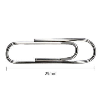 天章 （TANGO）【超值低价】3#29mm镀镍回形针 200枚/筒 金属防锈曲别针 资料收纳整理 办公室文具用品 开学必备 商品图6