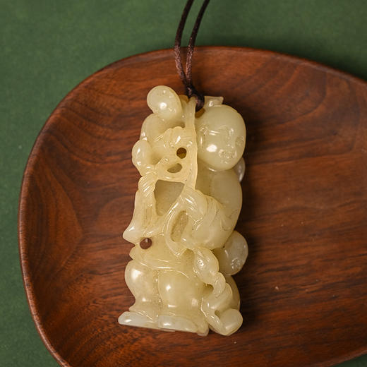 清 和田玉雕童子把件 商品图4