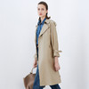 EITIE爱特爱秋季新款经典翻领长款显瘦百搭大气风衣女外套7504208 商品缩略图2