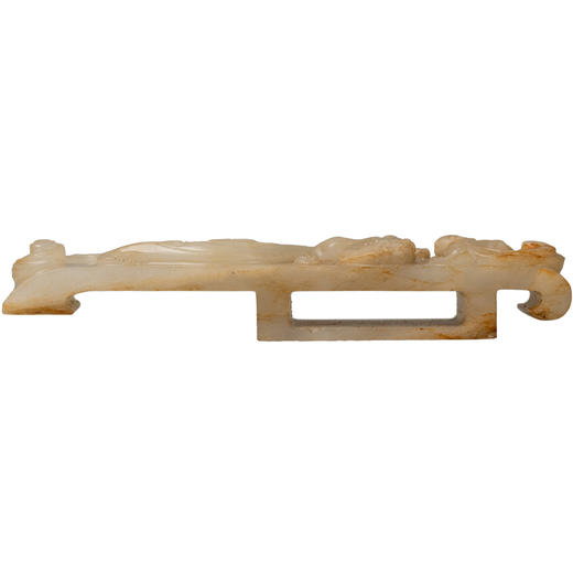 清 玉雕螭龙纹剑璏 商品图5